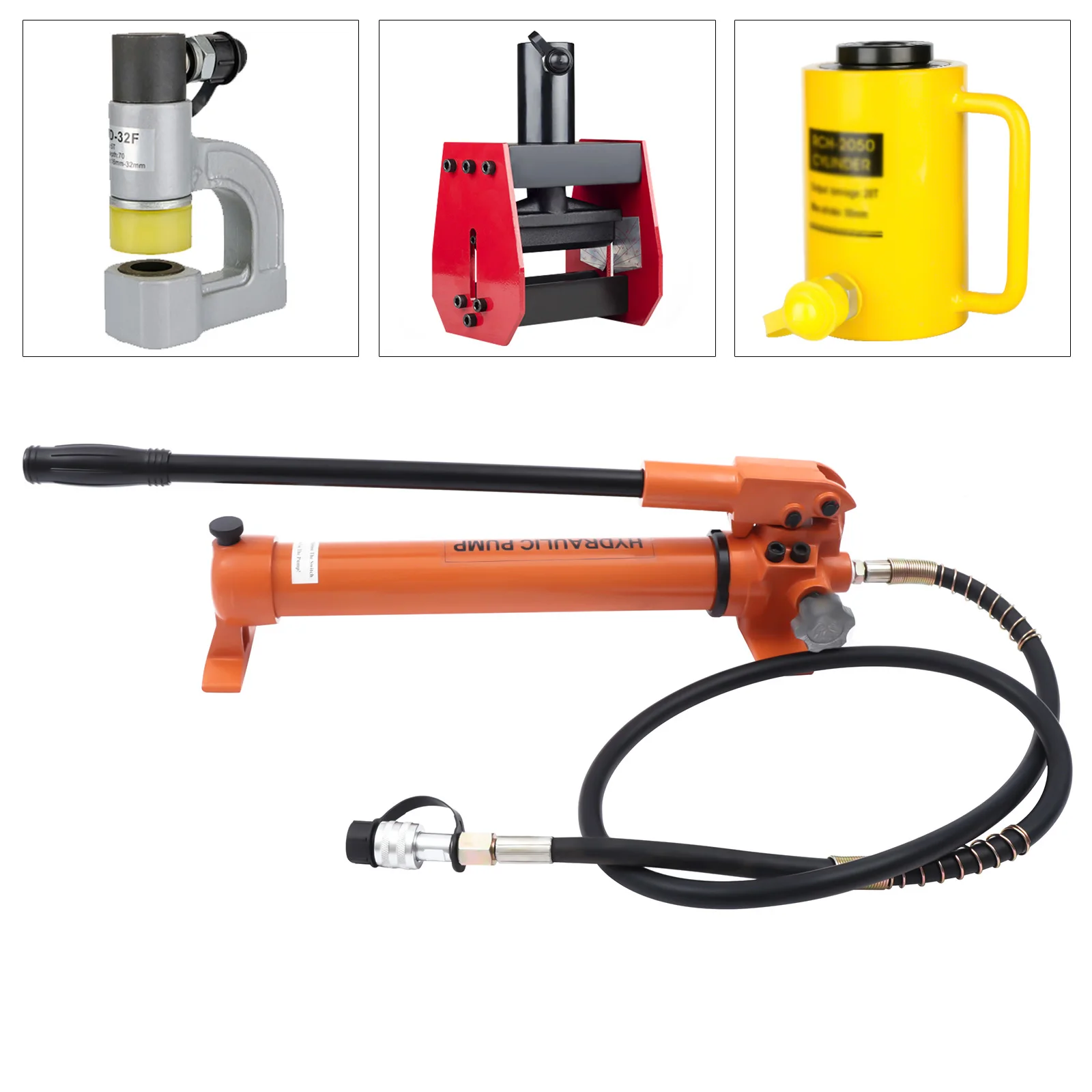 70MPa Manual Hydraulic Pump 70.9in Rubber Hose ZG3/8'' Joint, High-Low Pressure Auto-Switch for Industrial Hydraulic Tools
70MPa Manual Hydraulic Pump 70.9in Rubber Hose ZG3/8'' Joint, High-Low Pressure Auto-Switch for Industrial Hydraulic Tools