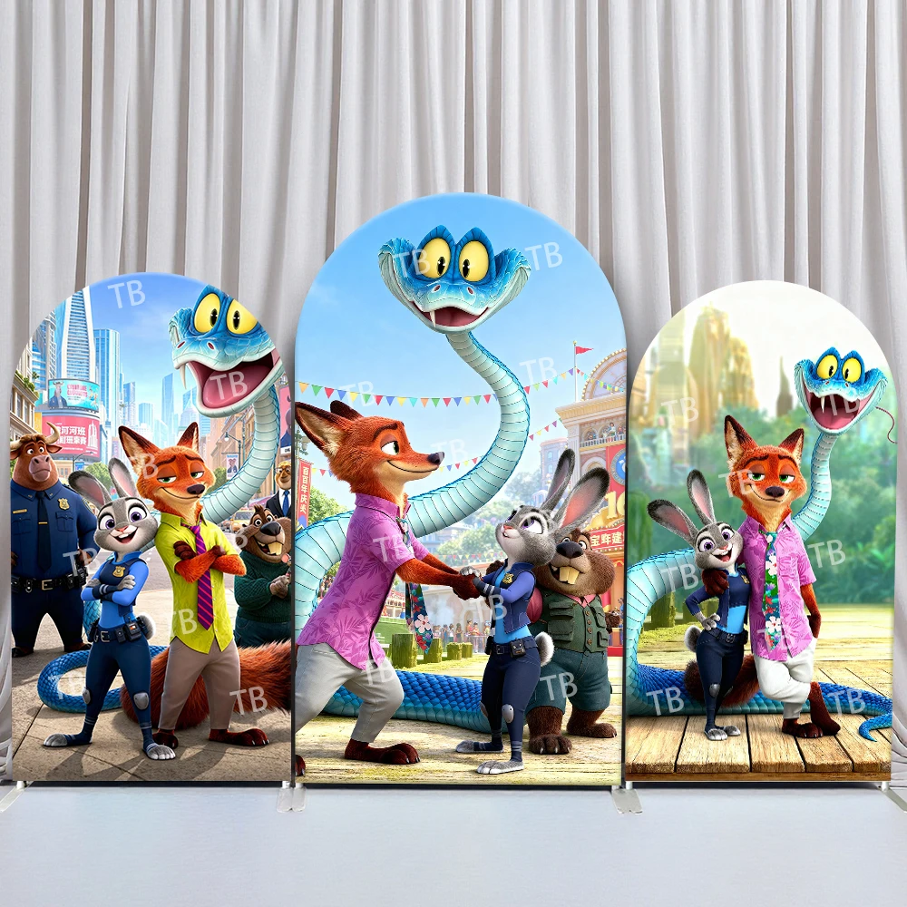 TB Zootopia Arch Backdrop Cover City Celebration Theme with Judy Nick Pals Decor for Kids Birthday & Baby Shower Photo Booth
TB Zootopia Arch Backdrop Cover City Celebration Theme with Judy Nick Pals Decor for Kids Birthday & Baby Shower Photo Booth