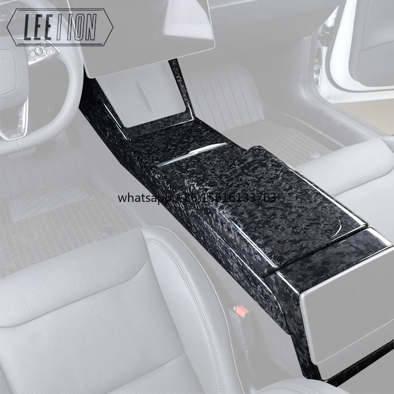 Forged Dry Carbon Fiber Center Console Armrest Panel Overlays for Model 3 Highland 2024 Aftermarket Accessories
Forged Dry Carbon Fiber Center Console Armrest Panel Overlays for Model 3 Highland 2024 Aftermarket Accessories