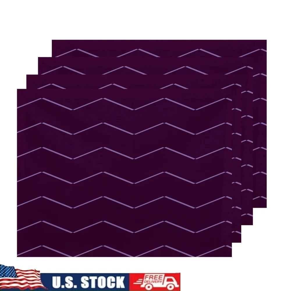 Set of 4 Geometric Print Placemat 18x14 Inch Purple Polyester Twill Table Decor Dining Events Home Use
Set of 4 Geometric Print Placemat 18x14 Inch Purple Polyester Twill Table Decor Dining Events Home Use