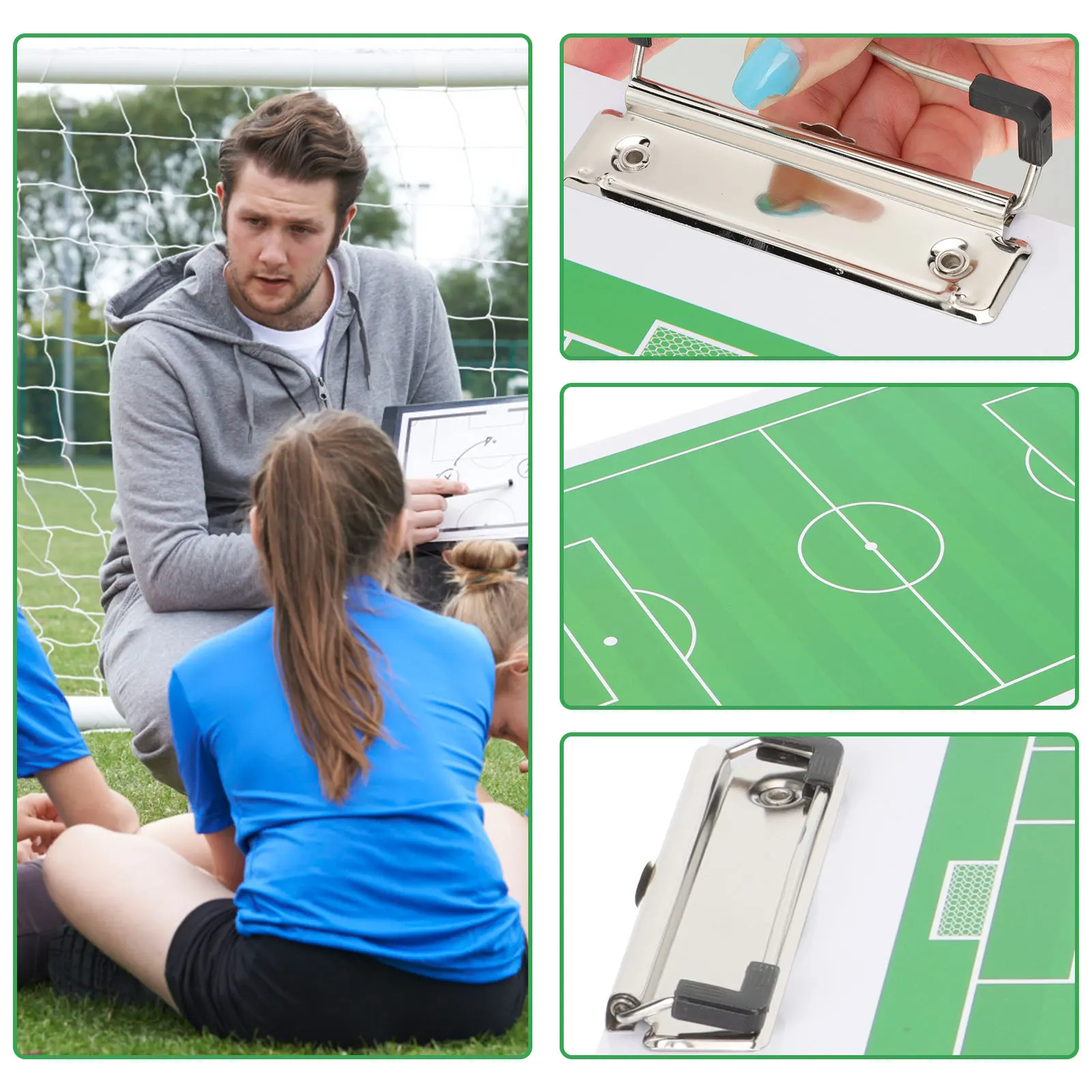 1Set Soccer Coaching Board Tactical Writing Board for Football Double Sided Portable Design Football Competition
1Set Soccer Coaching Board Tactical Writing Board for Football Double Sided Portable Design Football Competition