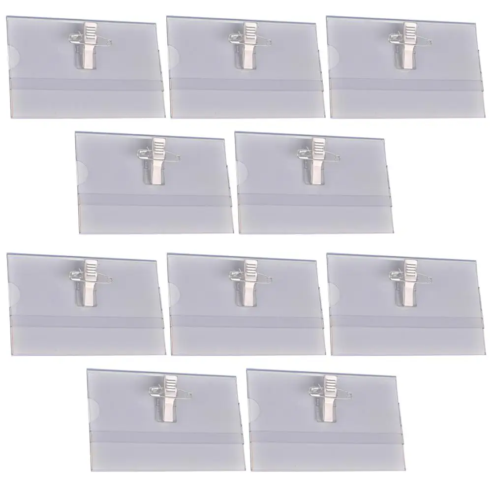 50pcs PVC Name Tag Holder Badge Pin Staff Labels Portable Business Card Clip for ID Lanyard Nurse Office Use Lightweight
50pcs PVC Name Tag Holder Badge Pin Staff Labels Portable Business Card Clip for ID Lanyard Nurse Office Use Lightweight