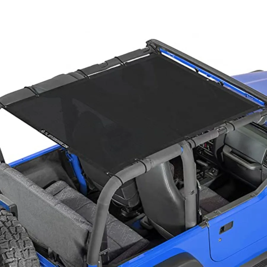 Jeep Wrangler TJ Sun Shade 1996-2006 and YJ (1987-1995) Jeep Wrangler Accessories, Full Length Mesh Sun Shade for TJ and YJ 2 D
Jeep Wrangler TJ Sun Shade 1996-2006 and YJ (1987-1995) Jeep Wrangler Accessories, Full Length Mesh Sun Shade for TJ and YJ 2 D