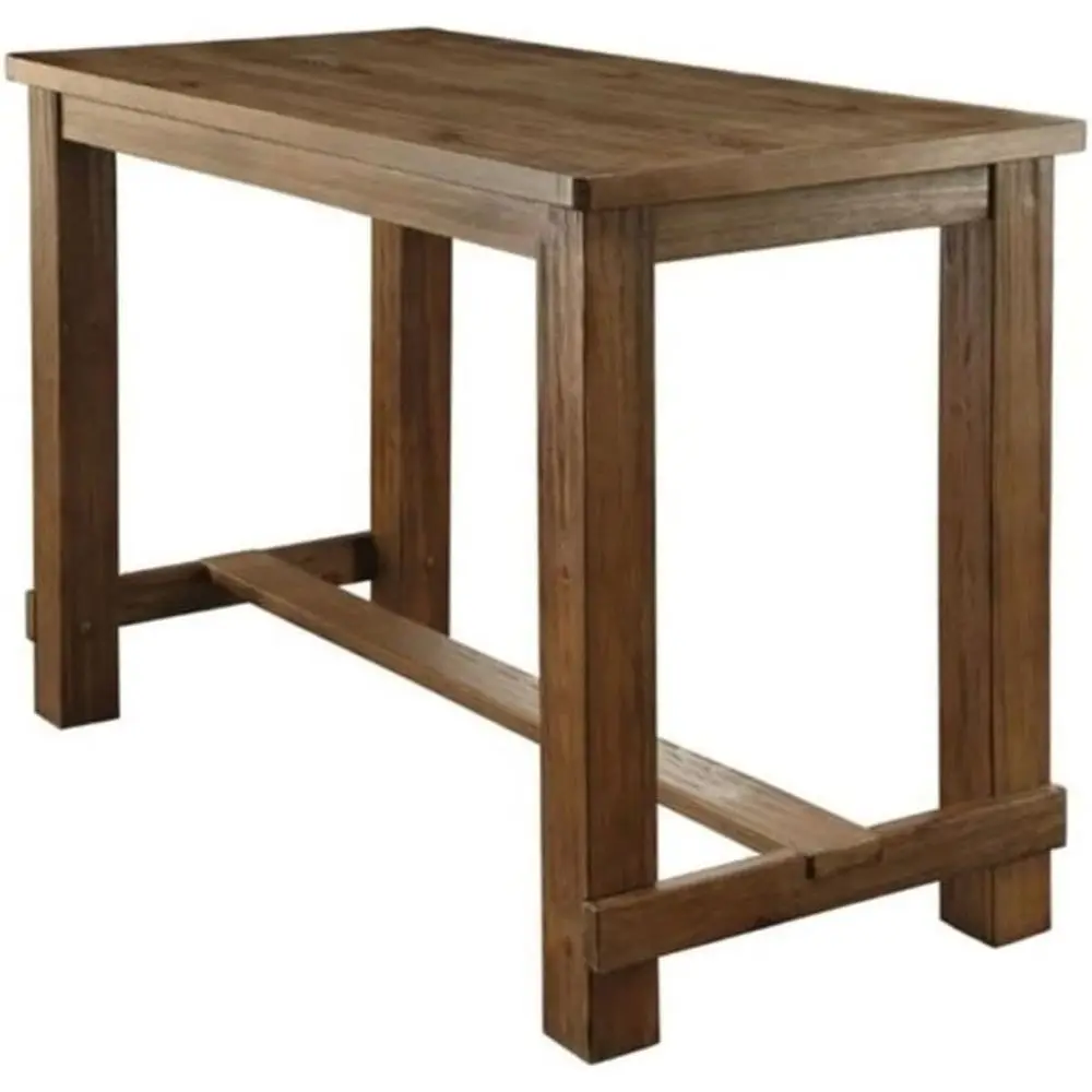 Rustic RecPub Table, Natural Tone inish, Solid Wood and MD, 60" W x 30" D x 42" H, Distred Woodgrain Texture, Seats 4, Sturdy Bl
Rustic RecPub Table, Natural Tone inish, Solid Wood and MD, 60" W x 30" D x 42" H, Distred Woodgrain Texture, Seats 4, Sturdy Bl