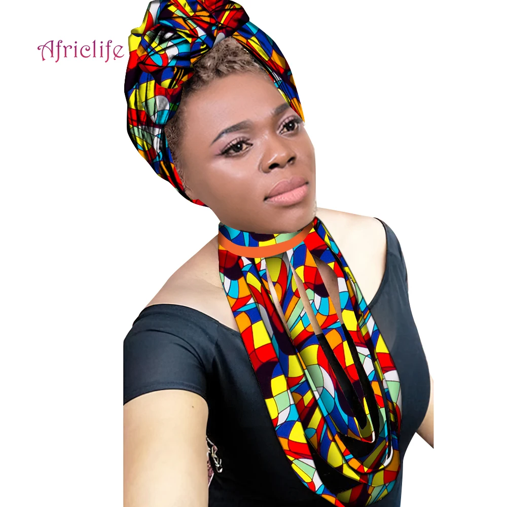 Accessories for Women Set African Necklace and Head Wraps 70*22 INCHES Wax Print Cotton Ankara Jewelry Set Birthday Gift WYB773
Accessories for Women Set African Necklace and Head Wraps 70*22 INCHES Wax Print Cotton Ankara Jewelry Set Birthday Gift WYB773