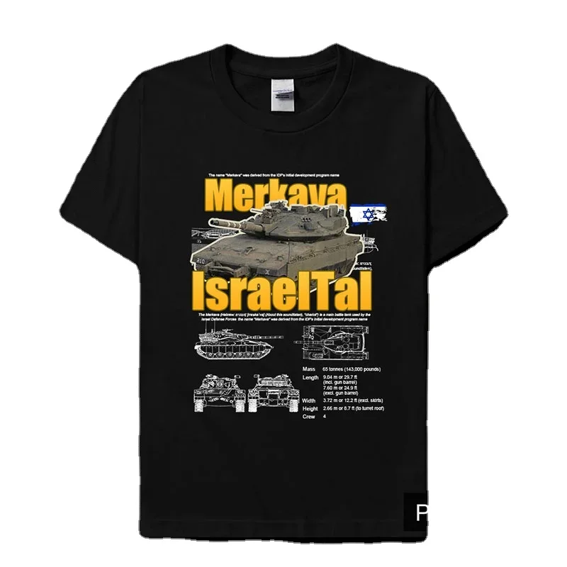 Israeli Army Mekava Main Battle Tank T-Shirt Cotton O-Neck Short Sleeve Men's T Shirt New Size S-3XL
Israeli Army Mekava Main Battle Tank T-Shirt Cotton O-Neck Short Sleeve Men's T Shirt New Size S-3XL
