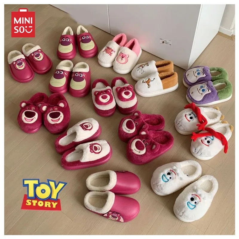 Miniso аниме серия Disney Lotso Buzz Lightyear Симпатичные хлопковые тапочки Kawaii удобная мягкая подошва домашняя обувь милый подарок для пары
Miniso аниме серия Disney Lotso Buzz Lightyear Симпатичные хлопковые тапочки Kawaii удобная мягкая подошва домашняя обувь милый подарок для пары