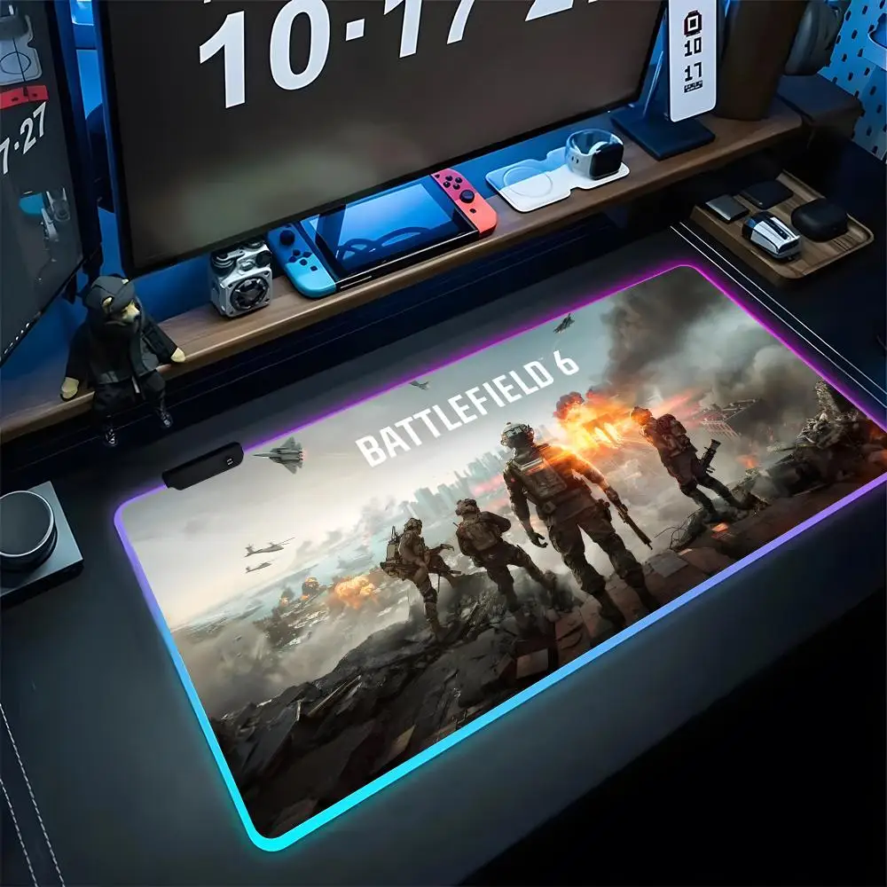 E-sports B-Battlefield 6 Mouse Pad Gaming Rgb Mousepad INS Backlit Keyboard Gamer Girl Xxl Laptop Mat Table Pads Deskpad
E-sports B-Battlefield 6 Mouse Pad Gaming Rgb Mousepad INS Backlit Keyboard Gamer Girl Xxl Laptop Mat Table Pads Deskpad