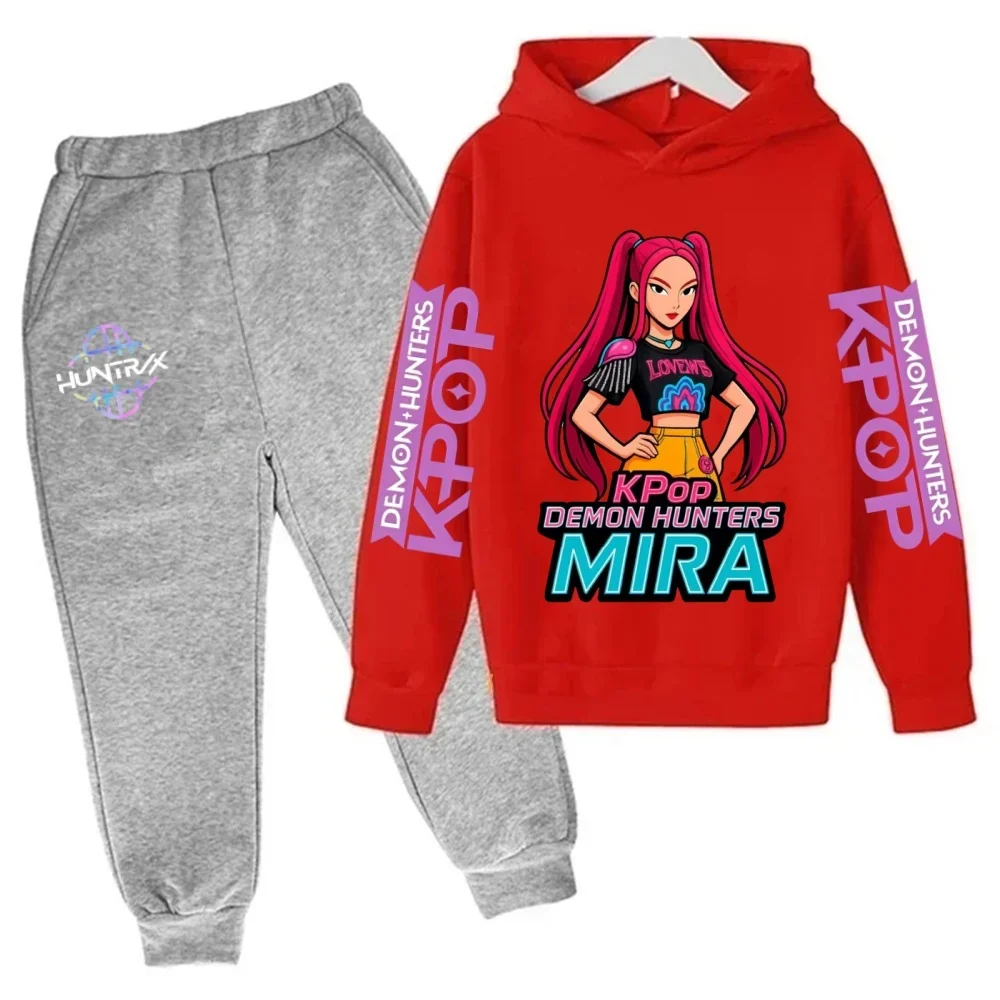 KPop Demon Hunters Print Long Sleeved Loose Pullover +Pocket Long Pants 2 Piece Children's Autumn Girls Kids Clothing Sets
KPop Demon Hunters Print Long Sleeved Loose Pullover +Pocket Long Pants 2 Piece Children's Autumn Girls Kids Clothing Sets