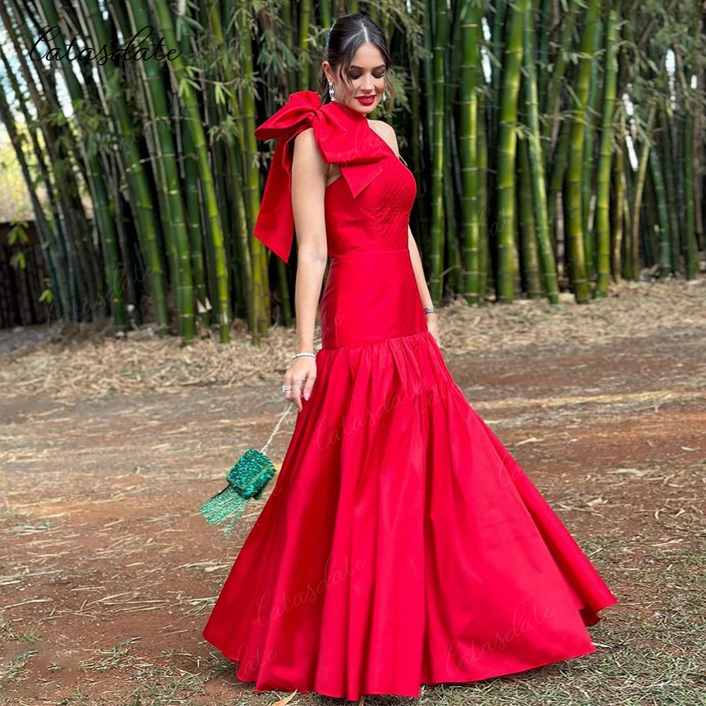 Catasdate Red Evening Dress Mermaid Party Dresses for Special Events Formal Women Dress for Wedding One Shoulder vestido de gala
Catasdate Red Evening Dress Mermaid Party Dresses for Special Events Formal Women Dress for Wedding One Shoulder vestido de gala