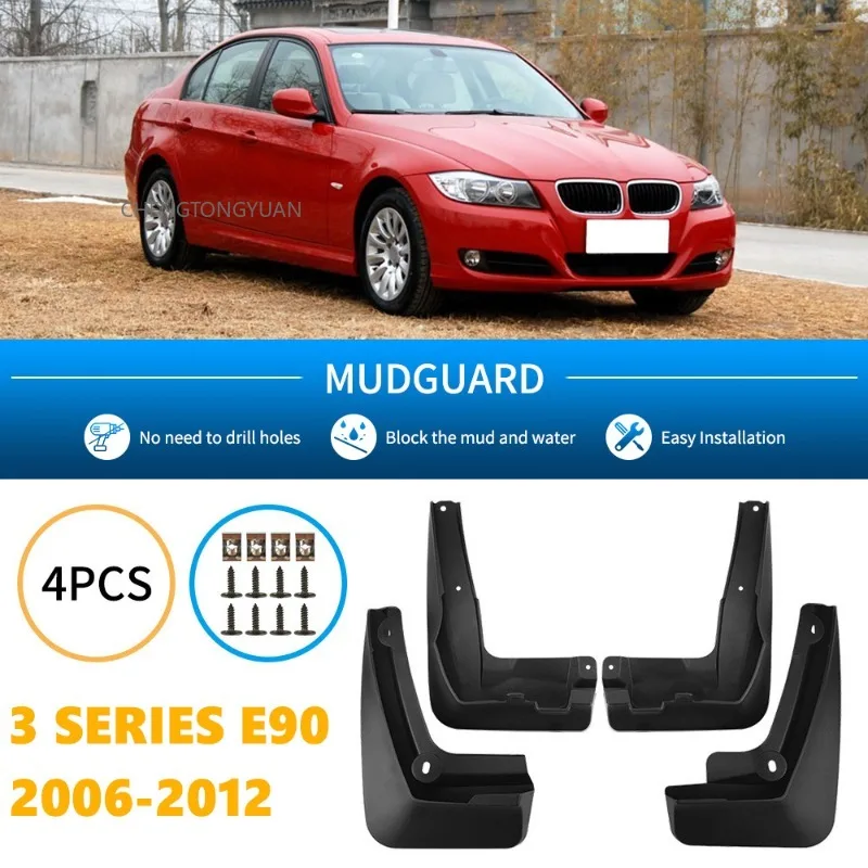 Car Mud Flaps Mudguard Splash Guards Black For BMW 3Series E90 E92 2006-2012 Protector Perfect Accessories Auto Exterior Parts
Car Mud Flaps Mudguard Splash Guards Black For BMW 3Series E90 E92 2006-2012 Protector Perfect Accessories Auto Exterior Parts