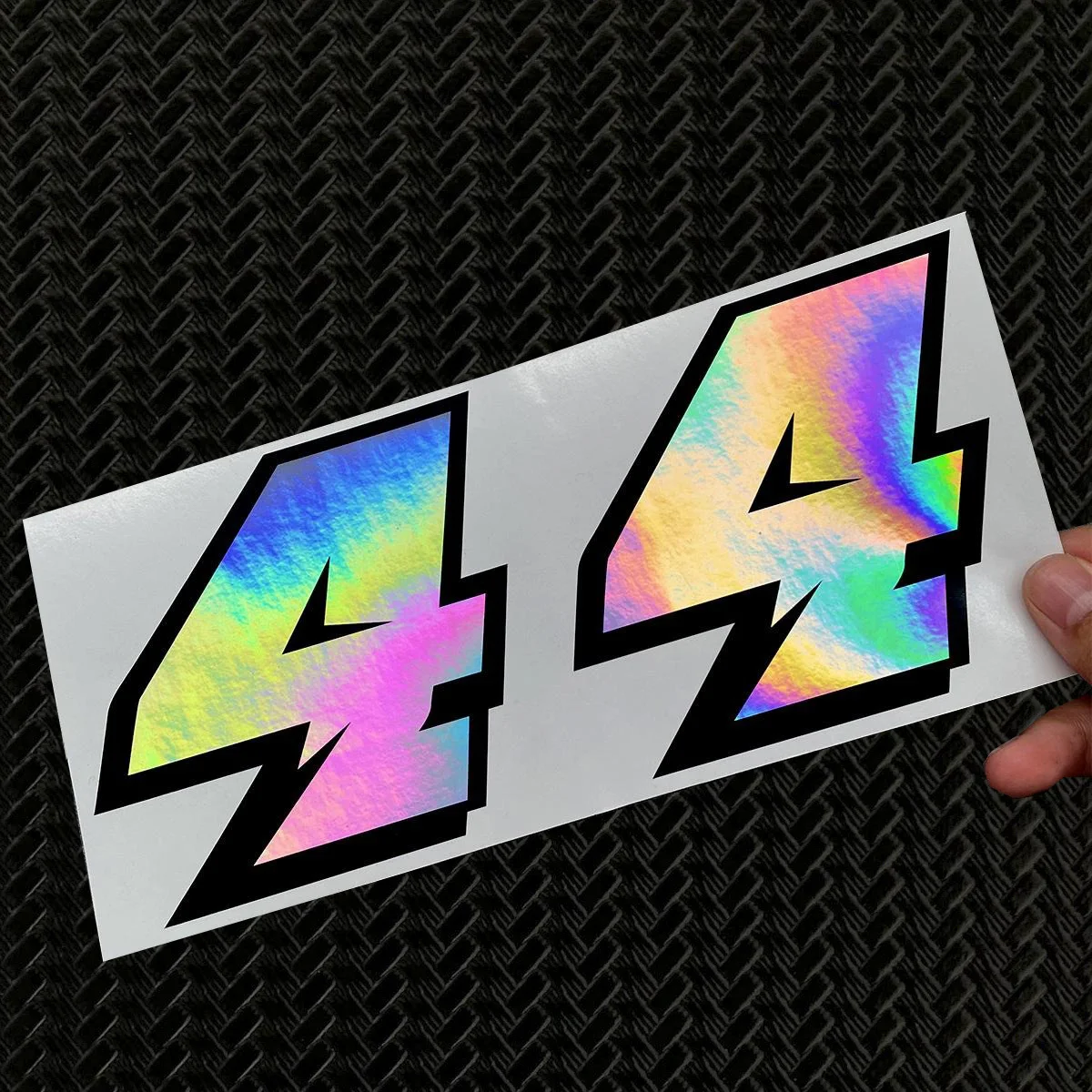 2 Pcs Holographic Racing Numbers 0-9 Stickers, Rainbow Gradient, Waterproof, for Car Motorcycle Helmet
2 Pcs Holographic Racing Numbers 0-9 Stickers, Rainbow Gradient, Waterproof, for Car Motorcycle Helmet