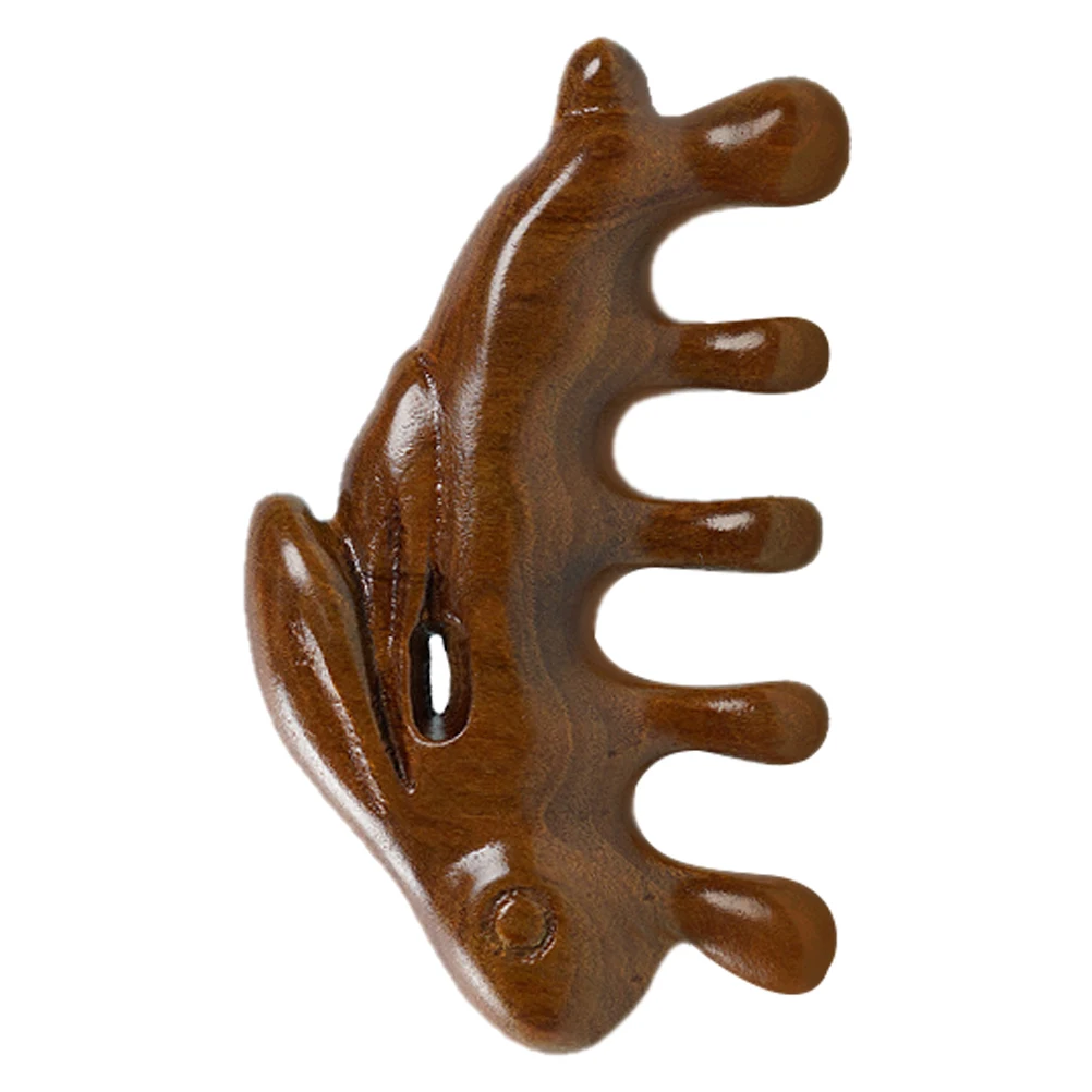 Sandalwood Rabbit Wooden Massage Comb Five Tooth Design for Scalp and Body Gua Sha Tool Ergonomic Hair Detangler for Home Office
Sandalwood Rabbit Wooden Massage Comb Five Tooth Design for Scalp and Body Gua Sha Tool Ergonomic Hair Detangler for Home Office