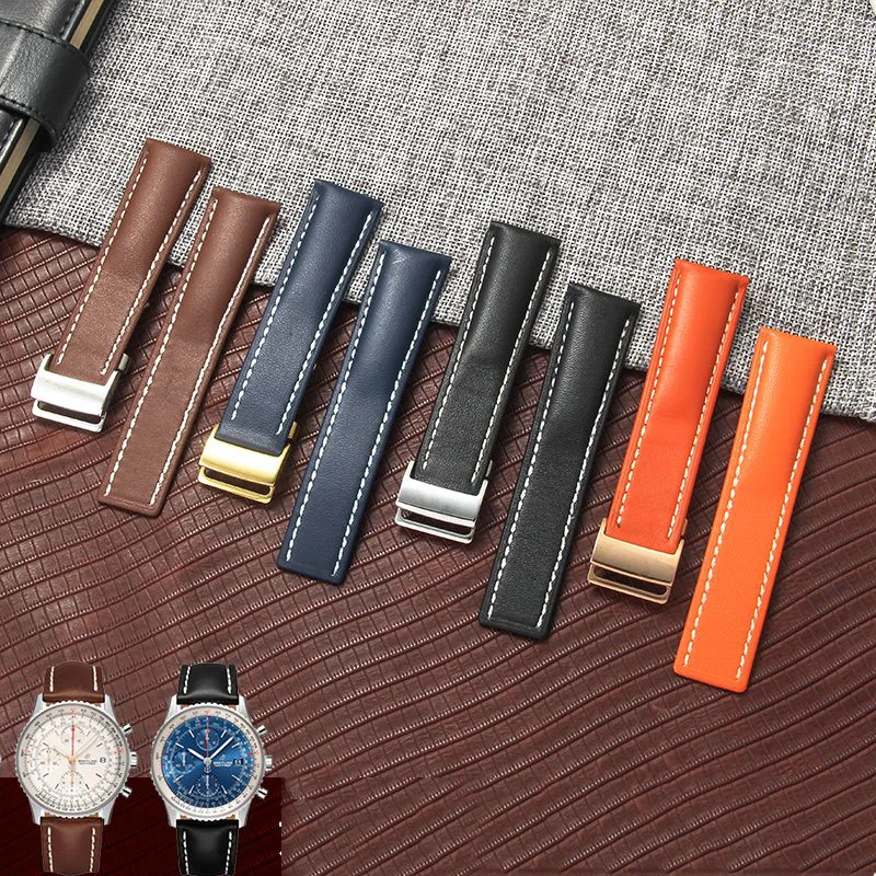 High Quality Genuine Leather Strap Watch Band For Breitling mens watch cow leather bracelet with Deployment buckle 22mm 24mm
High Quality Genuine Leather Strap Watch Band For Breitling mens watch cow leather bracelet with Deployment buckle 22mm 24mm