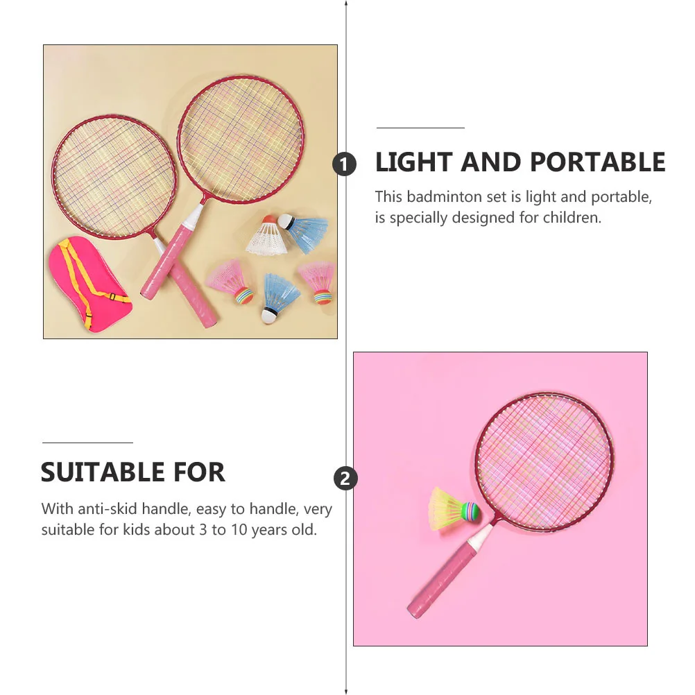 1Set Badminton Racket Set Portable Lightweight Safe Durable with Anti-Skid Handle for Sports Exercise
1Set Badminton Racket Set Portable Lightweight Safe Durable with Anti-Skid Handle for Sports Exercise