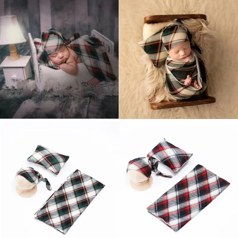 Newborn Infant Photography Clothing Plaid Hat+Wrap+Pillow 3pcs/Set Baby Photo Props Accessories Studio Shoot Clothes Outfits
Newborn Infant Photography Clothing Plaid Hat+Wrap+Pillow 3pcs/Set Baby Photo Props Accessories Studio Shoot Clothes Outfits