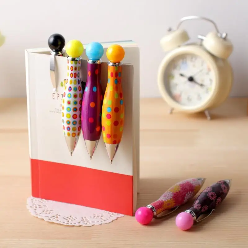 Cute Boho Dot Flower Mini Bowling Ballpoint Pen Short Portable Pen For School Office Supplies
Cute Boho Dot Flower Mini Bowling Ballpoint Pen Short Portable Pen For School Office Supplies