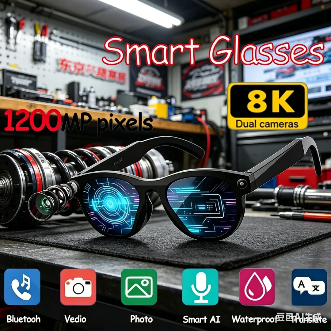 Novel Rare AI Smart Glasses New 8K Smart AI Glasses HD Color Changing Translate Camera Bluetooth Call Voice Assistant Music
Novel Rare AI Smart Glasses New 8K Smart AI Glasses HD Color Changing Translate Camera Bluetooth Call Voice Assistant Music