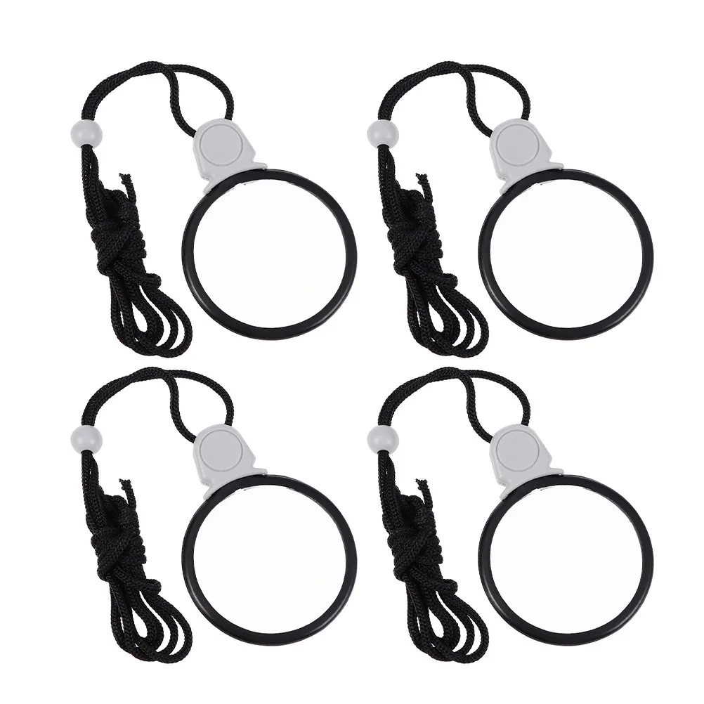 4Pcs Hanging Magnifying Glass Necklace Portable Magnifier Pendant for Reading Documents Photos Collectibles Seniors
4Pcs Hanging Magnifying Glass Necklace Portable Magnifier Pendant for Reading Documents Photos Collectibles Seniors