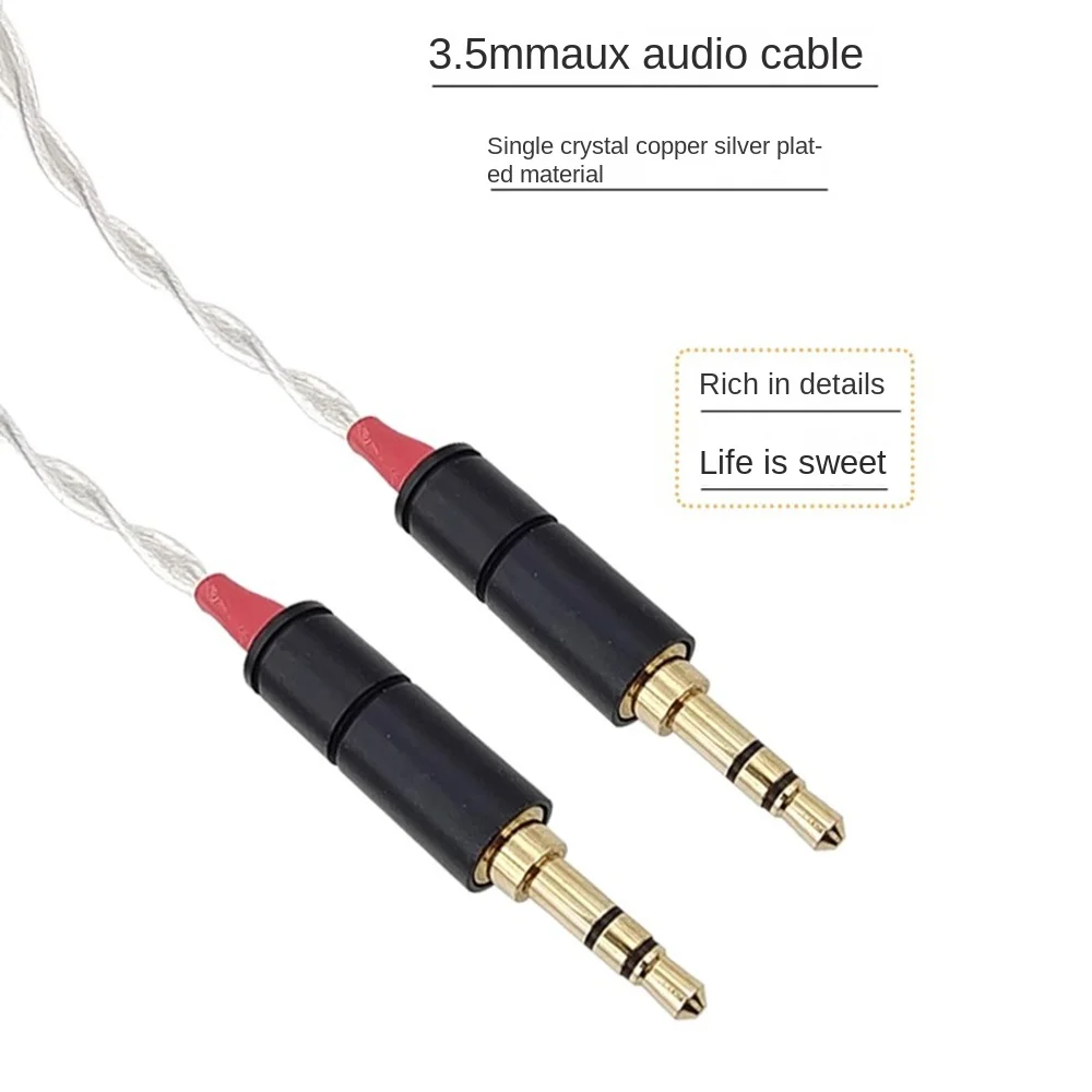 Dutch-Engineered Single Crystal Copper Silver-Plated 3.5mm Male-to-Male Stereo AUX Cable for Mobile/Car Audio
Dutch-Engineered Single Crystal Copper Silver-Plated 3.5mm Male-to-Male Stereo AUX Cable for Mobile/Car Audio