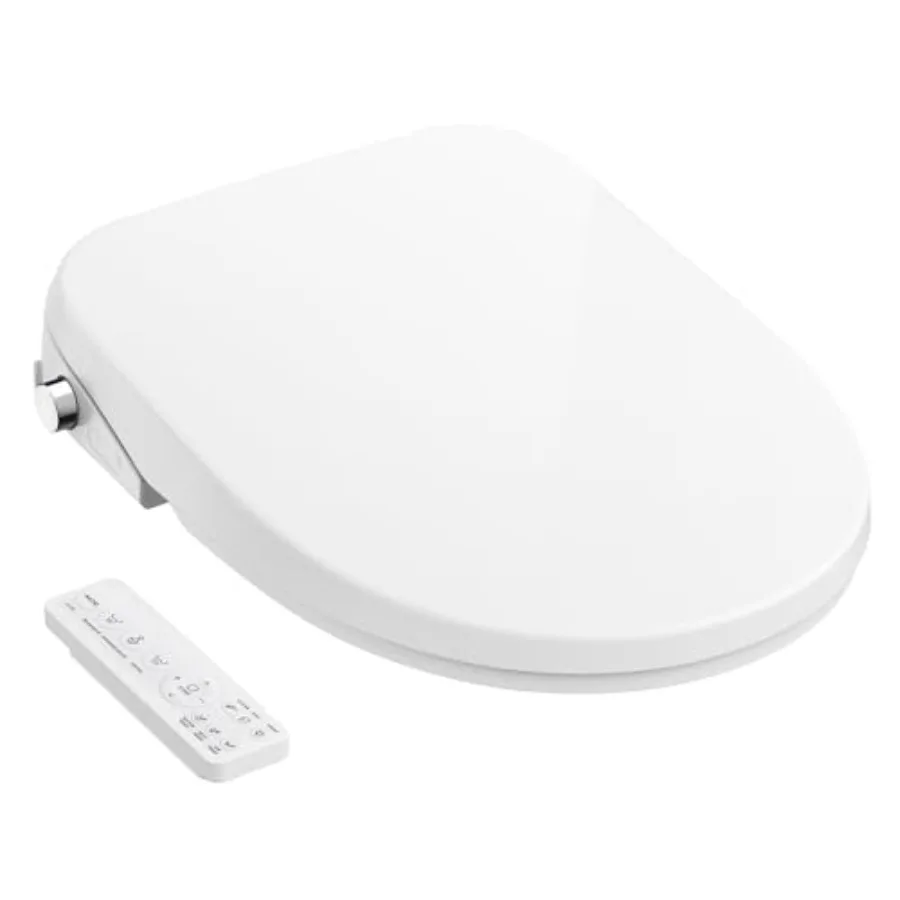 Elongated Electric Smart Heated Toilet Seat with Instant Warm Water Dryer Multiple Cleaning Modes Remote Control Self-Clean Noz
Elongated Electric Smart Heated Toilet Seat with Instant Warm Water Dryer Multiple Cleaning Modes Remote Control Self-Clean Noz