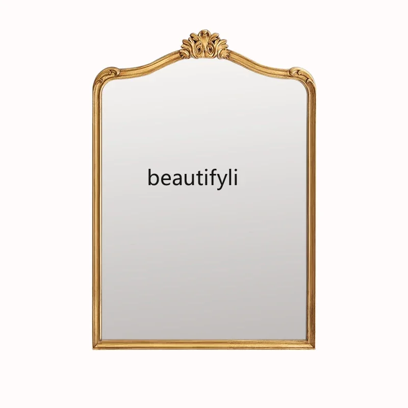 European-Style Carved Anti-Fog Bathroom Mirror Wall-Mounted Retro Mirror Bathroom Led Smart Mirror Wall-Mounted
European-Style Carved Anti-Fog Bathroom Mirror Wall-Mounted Retro Mirror Bathroom Led Smart Mirror Wall-Mounted