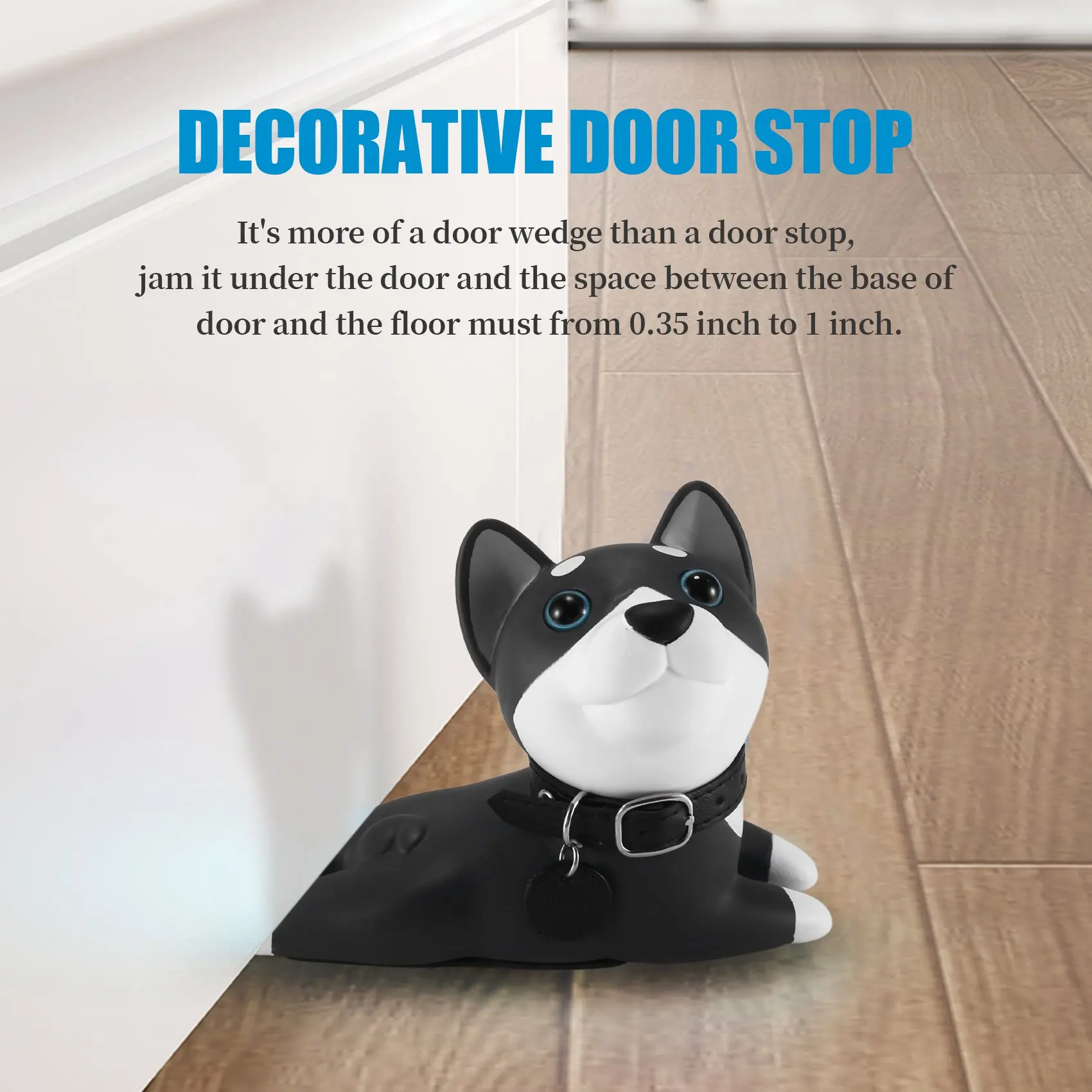 Декоративный дверной стопор HHTL в виде милого хаски, ограничитель открывания двери, клин для двери в виде животного
Декоративный дверной стопор HHTL в виде милого хаски, ограничитель открывания двери, клин для двери в виде животного