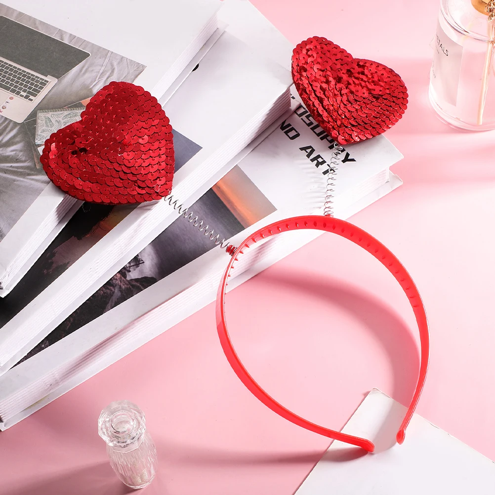 3 Pcs Heart Headband Sequins Hearts Shaped Headbands Rhinestones Love Valentine's Day Hair Hoops Fabric Accessories Man
3 Pcs Heart Headband Sequins Hearts Shaped Headbands Rhinestones Love Valentine's Day Hair Hoops Fabric Accessories Man