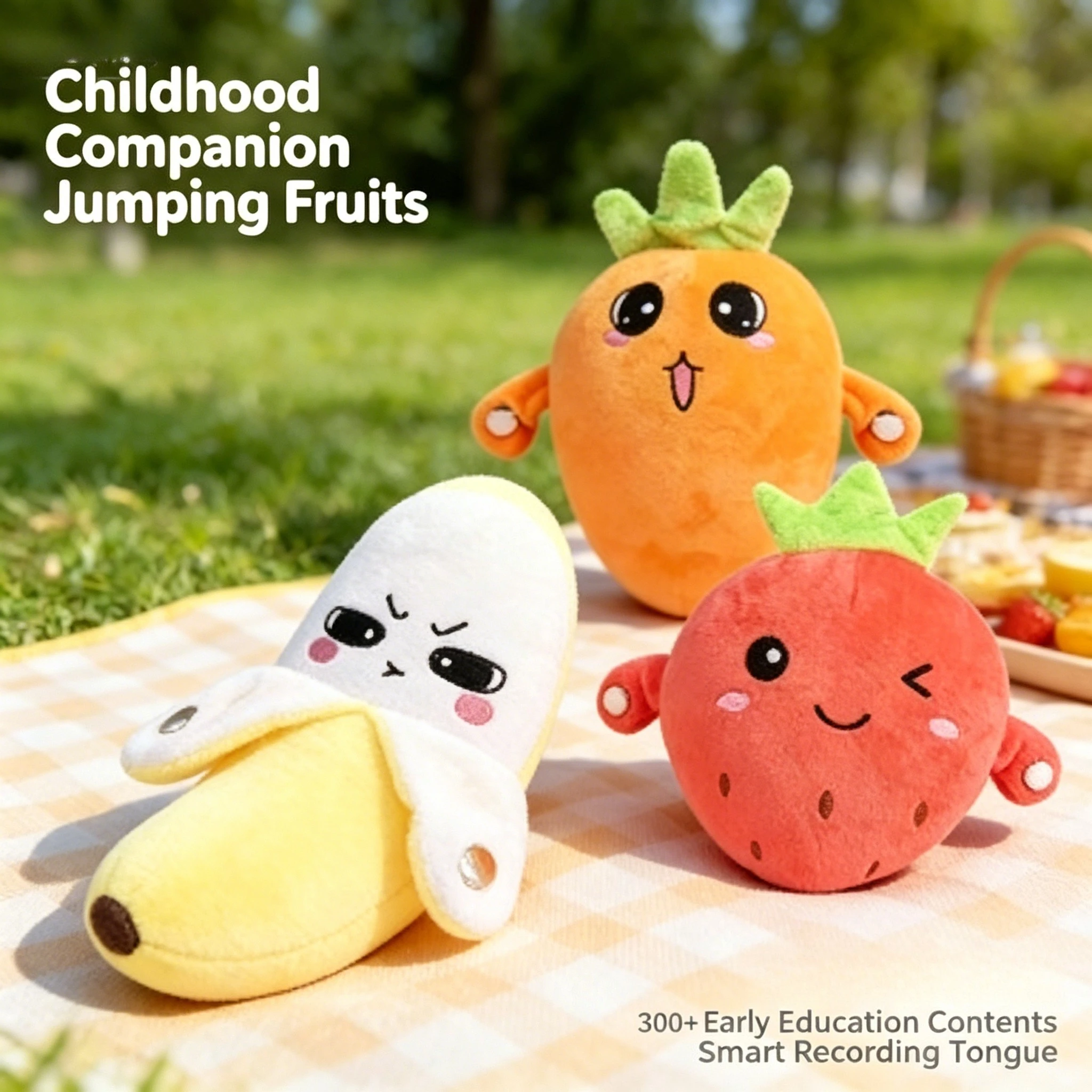 Interactive Musical Sensing Beat Plush Toy - Fruit Shaped Piano Electric Ragdoll - Banana Strawberry Soft Playtime for Kids
Interactive Musical Sensing Beat Plush Toy - Fruit Shaped Piano Electric Ragdoll - Banana Strawberry Soft Playtime for Kids