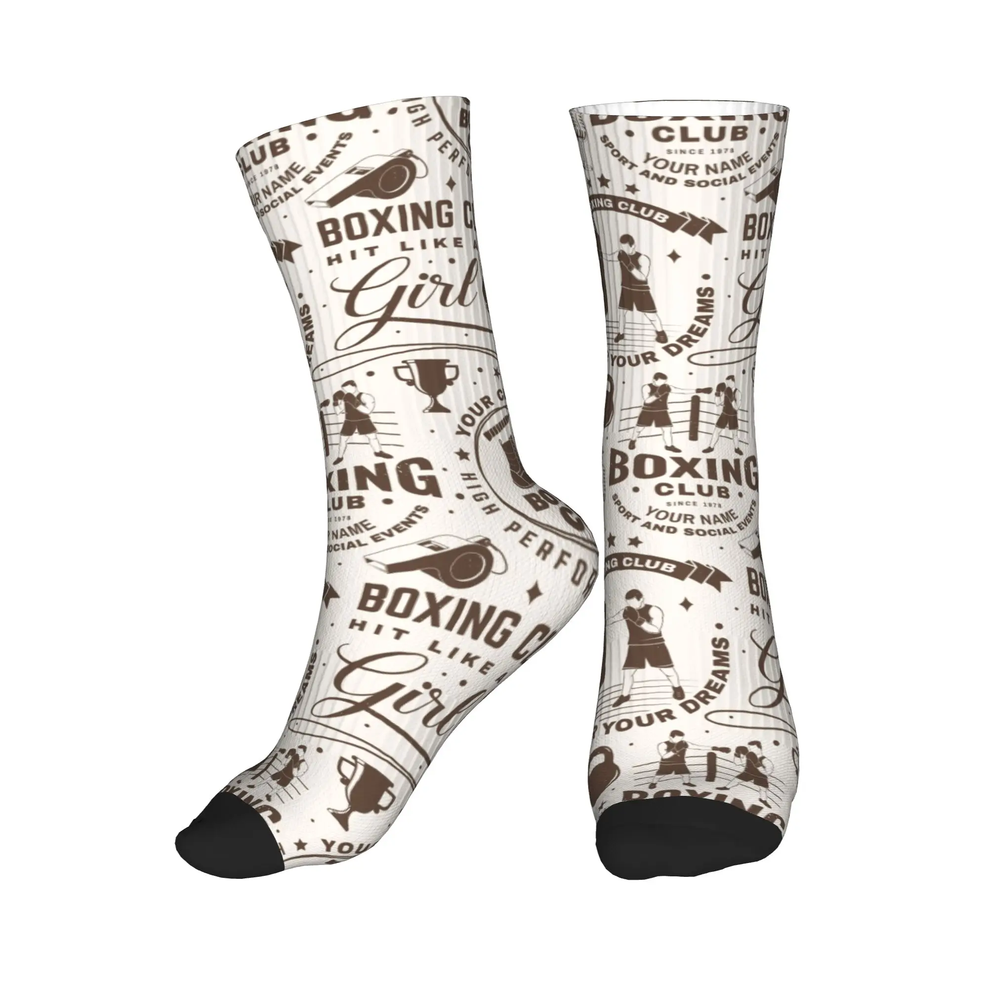 Vintage Boxing Club Seamless Print Men's Crew Socks Unisex Cool 3D Printing Dress Socks
Vintage Boxing Club Seamless Print Men's Crew Socks Unisex Cool 3D Printing Dress Socks