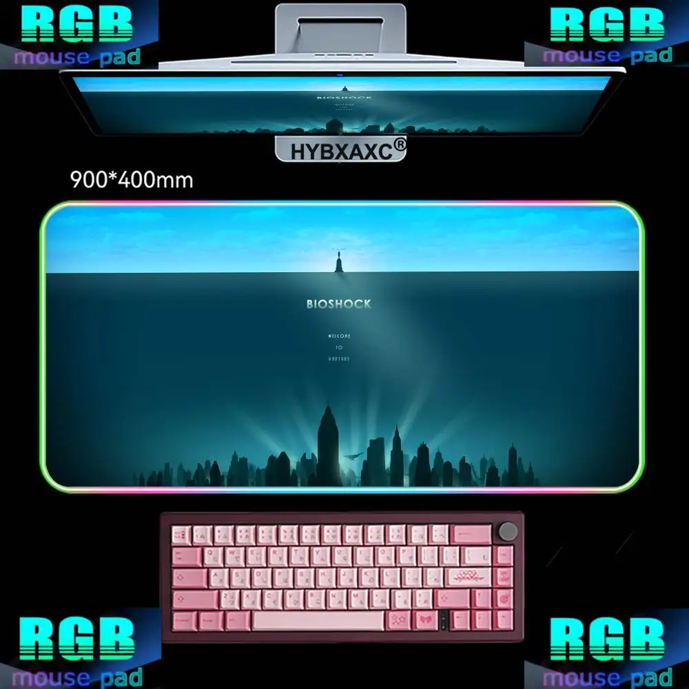 800X400MM HYBXAXC Mouse Pad RGB Gaming Mouse Pad Desk Mat HD Gamer Large LED Light XXL Bioshock RGB Mouse Pad
800X400MM HYBXAXC Mouse Pad RGB Gaming Mouse Pad Desk Mat HD Gamer Large LED Light XXL Bioshock RGB Mouse Pad