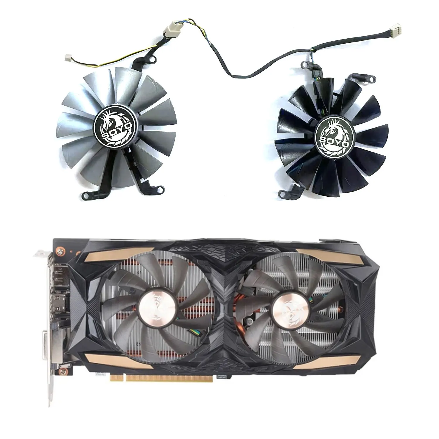 New DIY Cooling Fan 4PIN 85MM RTX2060 GPU Fan for SOYO RTX2060 2070 GTX1660 S video card fans
New DIY Cooling Fan 4PIN 85MM RTX2060 GPU Fan for SOYO RTX2060 2070 GTX1660 S video card fans