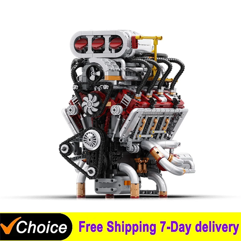 2347Pcs Technical Car Part Toys The Motorized Combustion Engine V8 Engine Building Block Creative Toys Brick Kids Christmas Gift
2347Pcs Technical Car Part Toys The Motorized Combustion Engine V8 Engine Building Block Creative Toys Brick Kids Christmas Gift