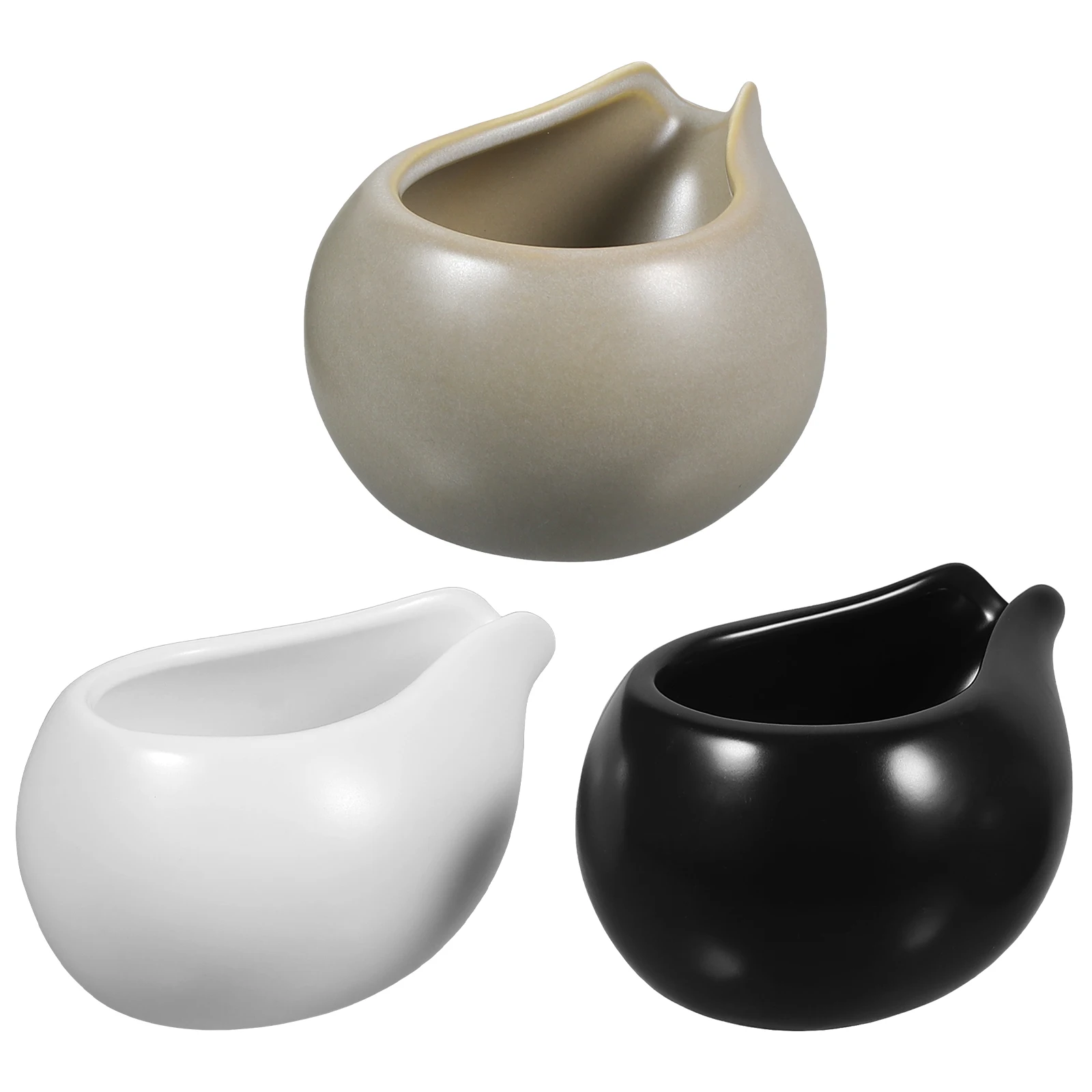 3 Pcs Milk Can Ceramic Cup Pitcher Restaurant Condiment Bowls Container Mini Ceramics Espresso Coffee Syrup Pitchers
3 Pcs Milk Can Ceramic Cup Pitcher Restaurant Condiment Bowls Container Mini Ceramics Espresso Coffee Syrup Pitchers
