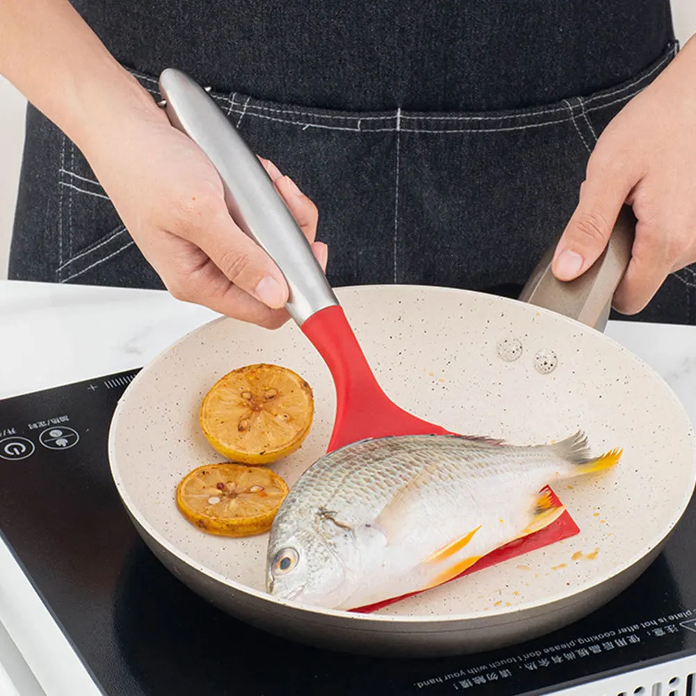 2pcs Silicone Kitchen Spatula Set Heavy Duty Frying Steak Shovel Heat Resistant Cooking Tool For Home Restaurant Use
2pcs Silicone Kitchen Spatula Set Heavy Duty Frying Steak Shovel Heat Resistant Cooking Tool For Home Restaurant Use