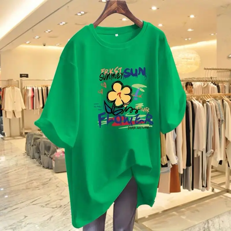 Women's Clothing Loose Floral Printed T-shirt O-neck, Casual Loose, Summer Pullovers Pure Cotton Short Sleeve Basic Tops
Women's Clothing Loose Floral Printed T-shirt O-neck, Casual Loose, Summer Pullovers Pure Cotton Short Sleeve Basic Tops
