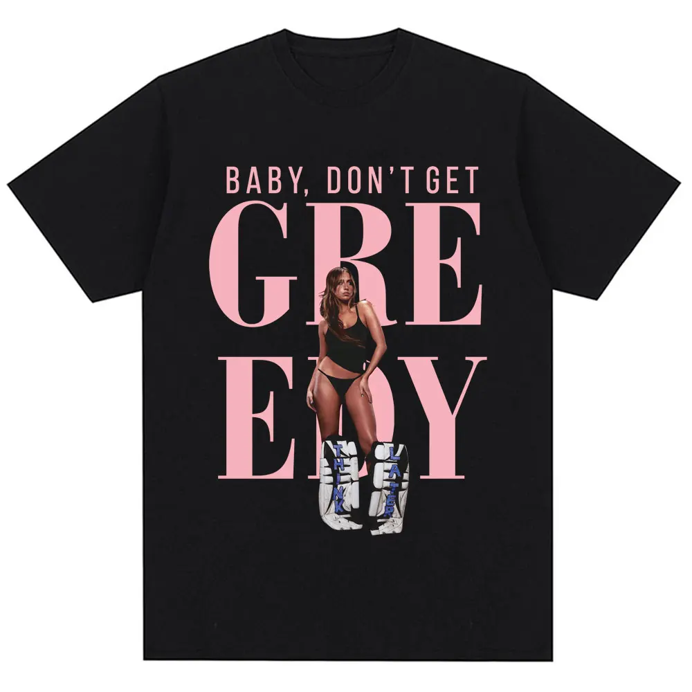 Модные футболки Tate Mcrae Baby Don't Get Greedy для мужчин и женщин, эстетичные повседневные хлопковые футболки оверсайз в стиле Y2K, уличная одежда, подарки для фанатов
Модные футболки Tate Mcrae Baby Don't Get Greedy для мужчин и женщин, эстетичные повседневные хлопковые футболки оверсайз в стиле Y2K, уличная одежда, подарки для фанатов