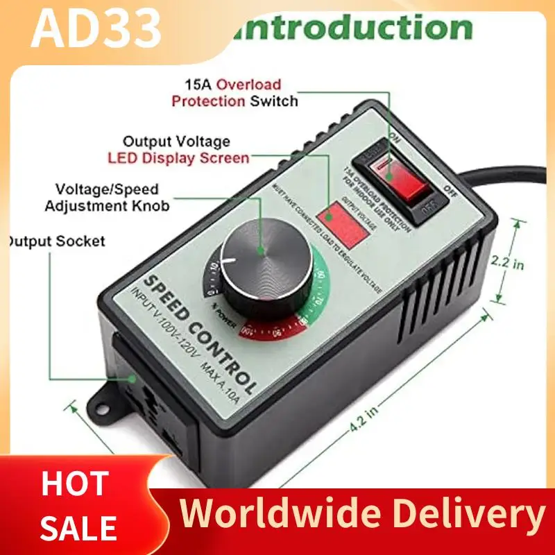 Top Deals AC Electric Fan Variable Speed Controller Electronic Voltage Regulator AC Controller US Plug
Top Deals AC Electric Fan Variable Speed Controller Electronic Voltage Regulator AC Controller US Plug