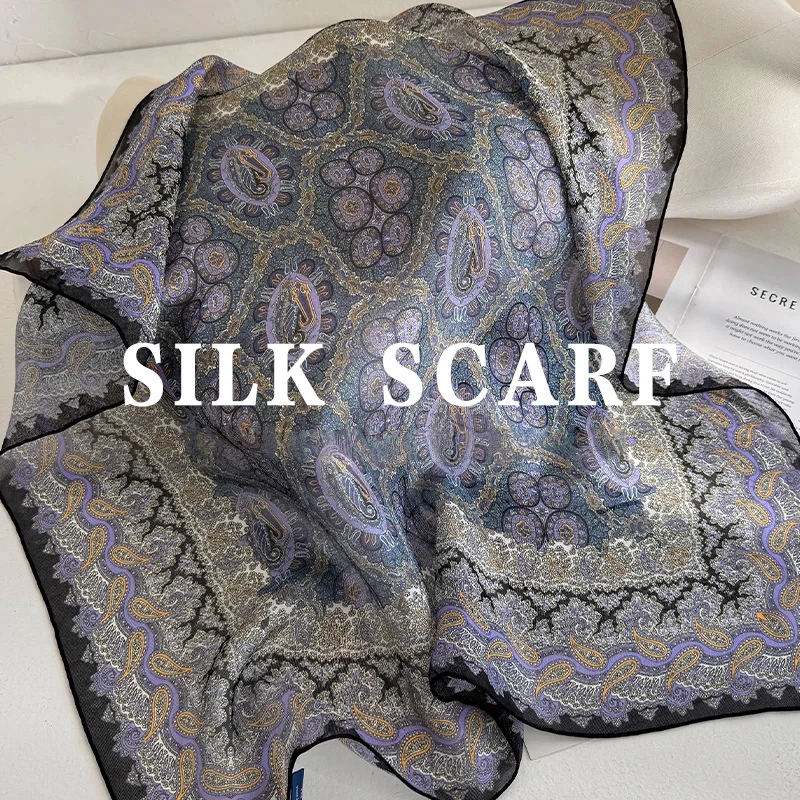 30% Silk 70% Wool Neck Scarf for Women Autumn Winter Purple Paisley Print Square Scarf Original Designer Scarf Hijab Shawl
30% Silk 70% Wool Neck Scarf for Women Autumn Winter Purple Paisley Print Square Scarf Original Designer Scarf Hijab Shawl