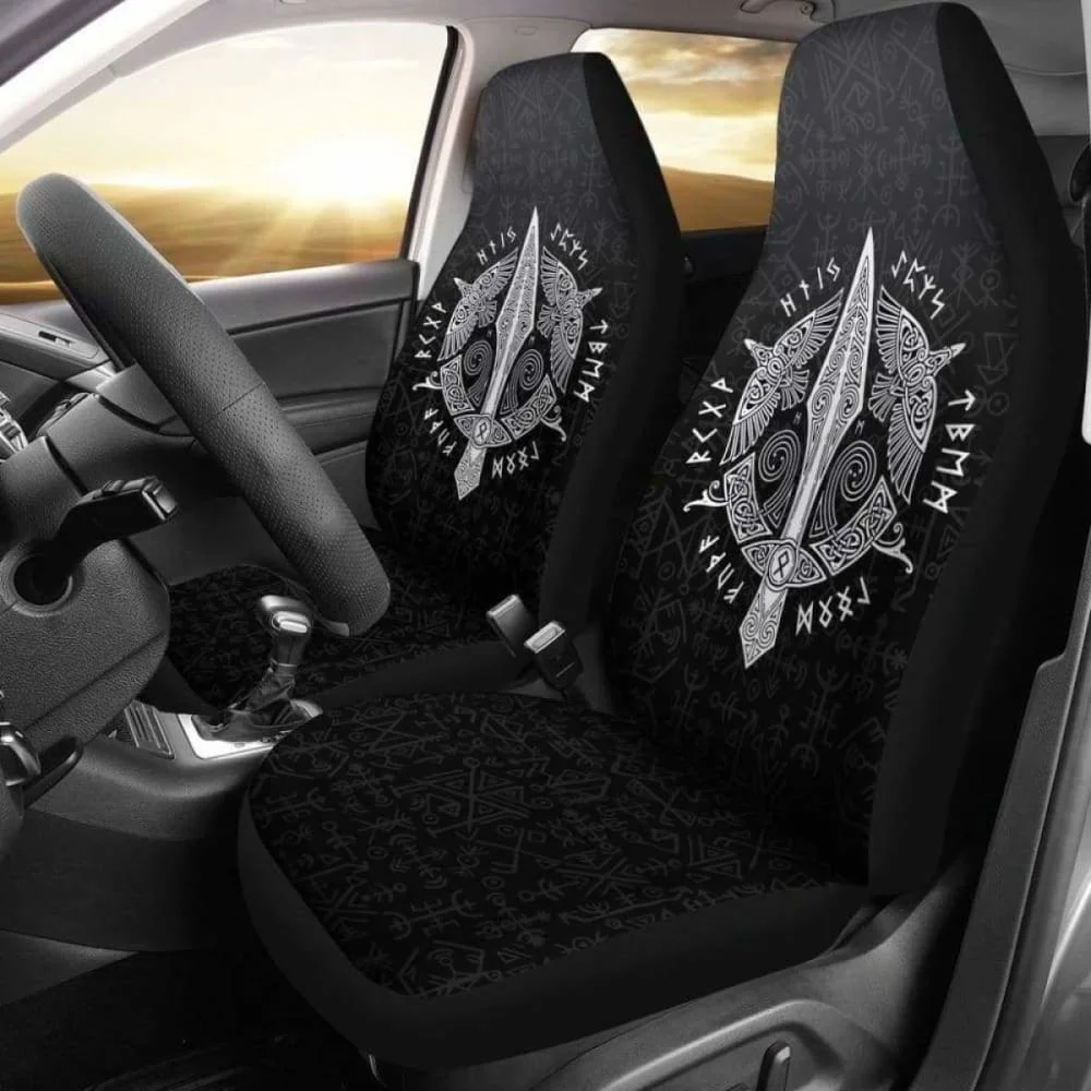 Viking Odin’S Spear Gungnir Raven Rune Car Seat Covers,Pack of 2 Universal Front Seat Protective Cover
Viking Odin’S Spear Gungnir Raven Rune Car Seat Covers,Pack of 2 Universal Front Seat Protective Cover