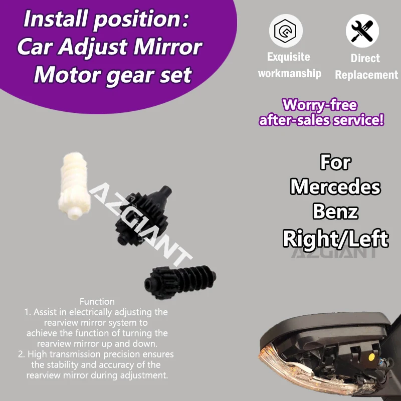 For Mercedes Benz ML320/ML350/ML500/ML550/ML63 AMG/GL320/GL450/GL550 Car Mirror Adjustment Motor actuator inner gearwheel kit
For Mercedes Benz ML320/ML350/ML500/ML550/ML63 AMG/GL320/GL450/GL550 Car Mirror Adjustment Motor actuator inner gearwheel kit