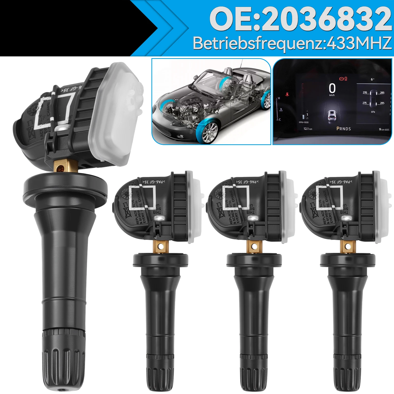 4X 203683 EV6T1A180DC TPMS Tyre Pressure Sensor For B-Max C-Max Focus Ecosport Escape Expedition Explorer F-150 Tourneo Transit 
4X 203683 EV6T1A180DC TPMS Tyre Pressure Sensor For B-Max C-Max Focus Ecosport Escape Expedition Explorer F-150 Tourneo Transit