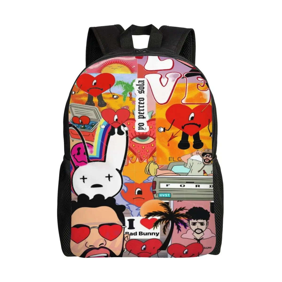 Custom Bad B-Bunny Backpack Women Men Casual Bookbag for School College Rock Band Bags
Custom Bad B-Bunny Backpack Women Men Casual Bookbag for School College Rock Band Bags