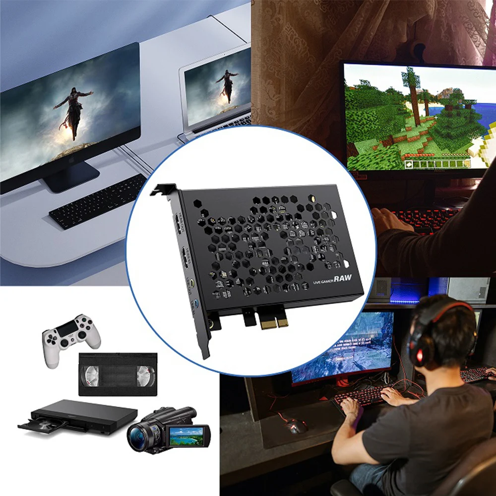 Карта видеозахвата PCI-E 4K HDMI, видеокарта 4KP30 1080P120 1440P6 0 для PS4, видеоконференций, камер, прямых трансляций, геймеров, RAW
Карта видеозахвата PCI-E 4K HDMI, видеокарта 4KP30 1080P120 1440P6 0 для PS4, видеоконференций, камер, прямых трансляций, геймеров, RAW