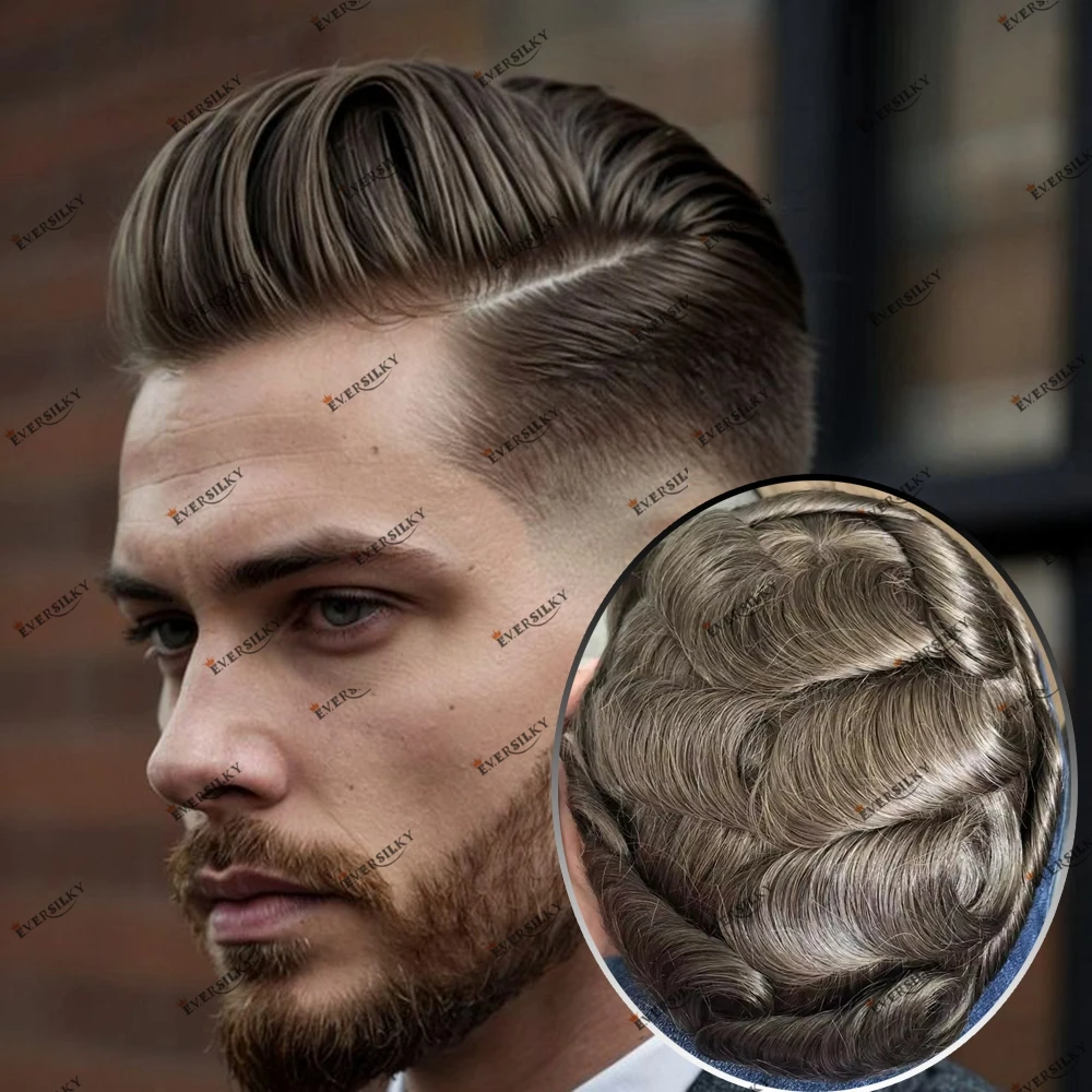Human Hair Undetectable Natural Hairline Poly Skin Toupee for Men Remy Human Hair Male Capillary Prosthesis System Toupee Wig
Human Hair Undetectable Natural Hairline Poly Skin Toupee for Men Remy Human Hair Male Capillary Prosthesis System Toupee Wig