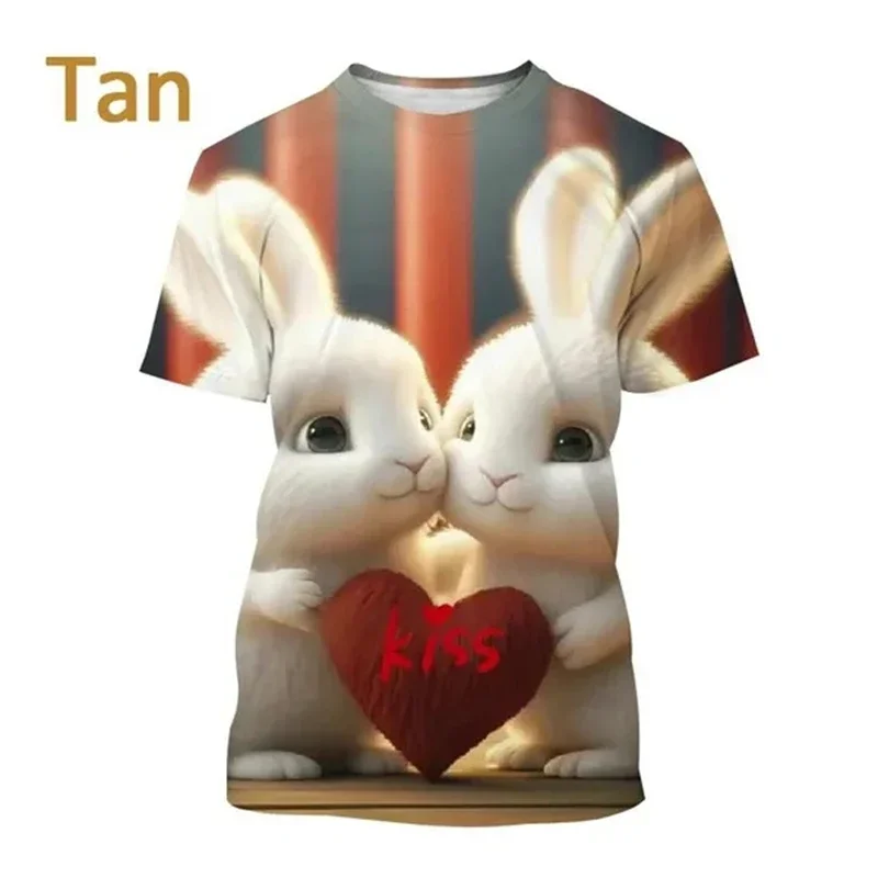 Summer Hot Selling Realistic Rabbit 3D Printed T-shirt Summer Round Neck Short Sleeve Fashion Men and Women Can Casual Cute Top
Summer Hot Selling Realistic Rabbit 3D Printed T-shirt Summer Round Neck Short Sleeve Fashion Men and Women Can Casual Cute Top