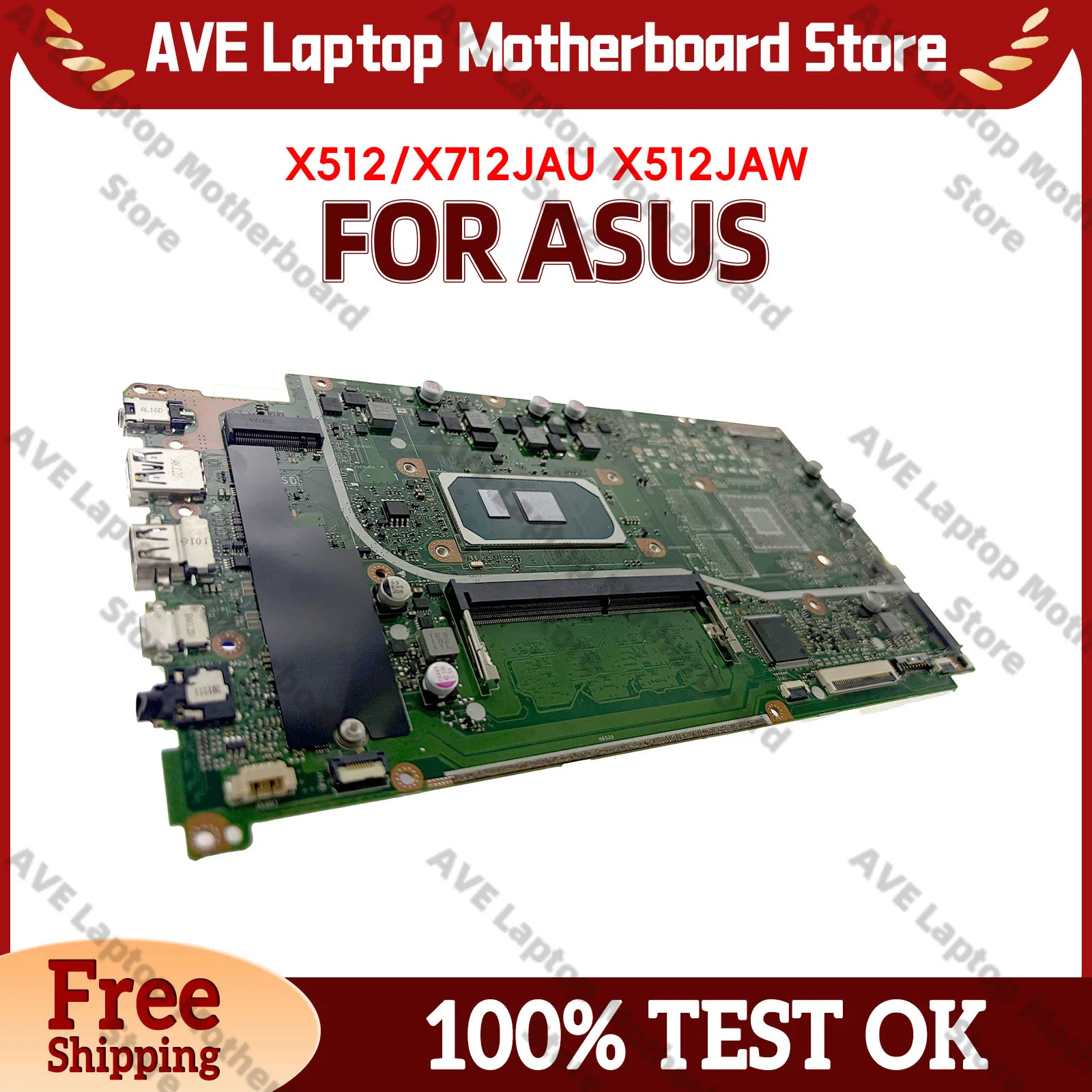 X512JAU X512J Laptop Motherboard For ASUS F512J K512J X512JF S512J X512JP V5000J X512JAW A512J Mainboard With 10th Gen I3 i5 i7
X512JAU X512J Laptop Motherboard For ASUS F512J K512J X512JF S512J X512JP V5000J X512JAW A512J Mainboard With 10th Gen I3 i5 i7