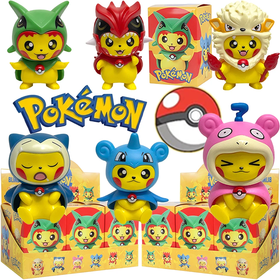 Pokemon Cartoon Cross-dressing Pikachu Snorlax Psyduck Gengar Anime Figure Blind Box Toys Tabletop Ornaments
Pokemon Cartoon Cross-dressing Pikachu Snorlax Psyduck Gengar Anime Figure Blind Box Toys Tabletop Ornaments