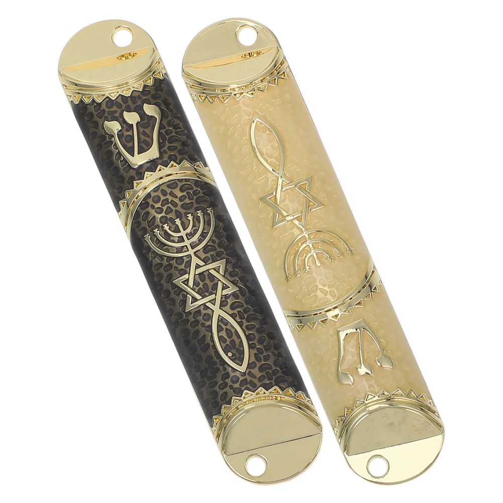 2 Sets Zinc Alloy Mezuzah Scroll Jewish Door Blessing Home Decor Hanukkah Judaica Wall Hanging Ornament Hebrew Wall Decor
2 Sets Zinc Alloy Mezuzah Scroll Jewish Door Blessing Home Decor Hanukkah Judaica Wall Hanging Ornament Hebrew Wall Decor