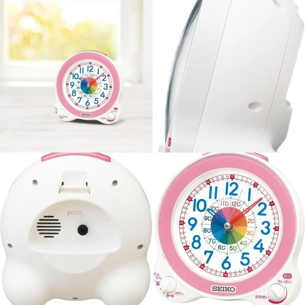 Светло-розовые кварцевые часы Seiko, 134 мм x 130 мм x 85 мм
Светло-розовые кварцевые часы Seiko, 134 мм x 130 мм x 85 мм